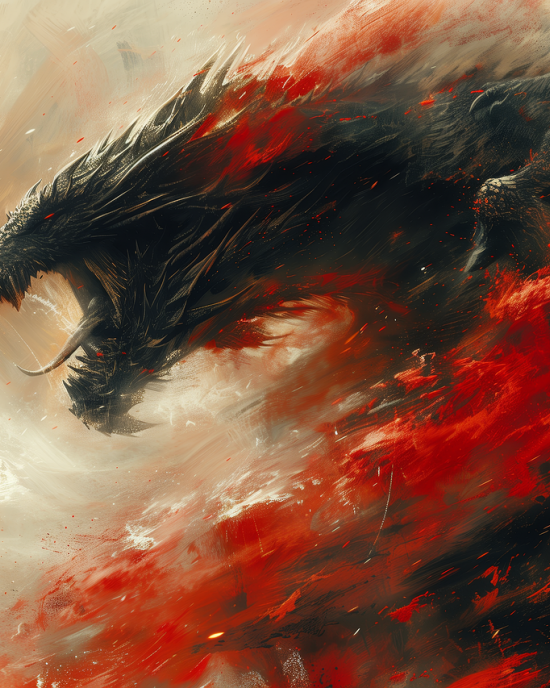 Roaring Black Dragon