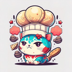 Chef Blue Cat