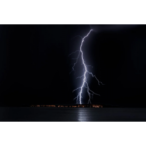 Lightning strikes cities